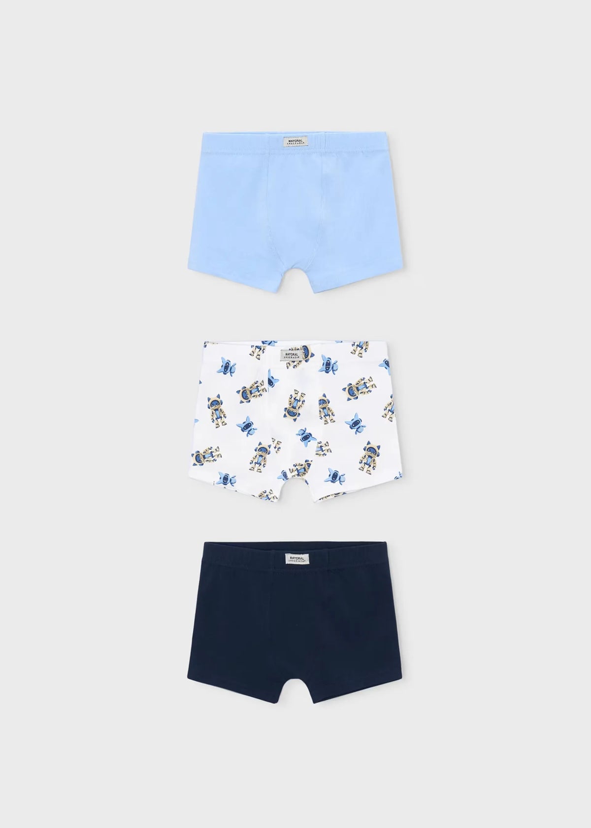 Set 3 Boxer Estampado Robots Mayoral