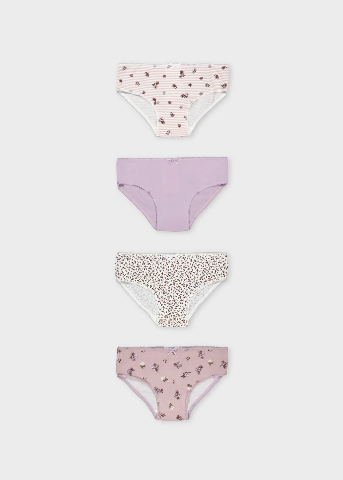 Set 3 Pantys Niña Estampado Lila Mayoral
