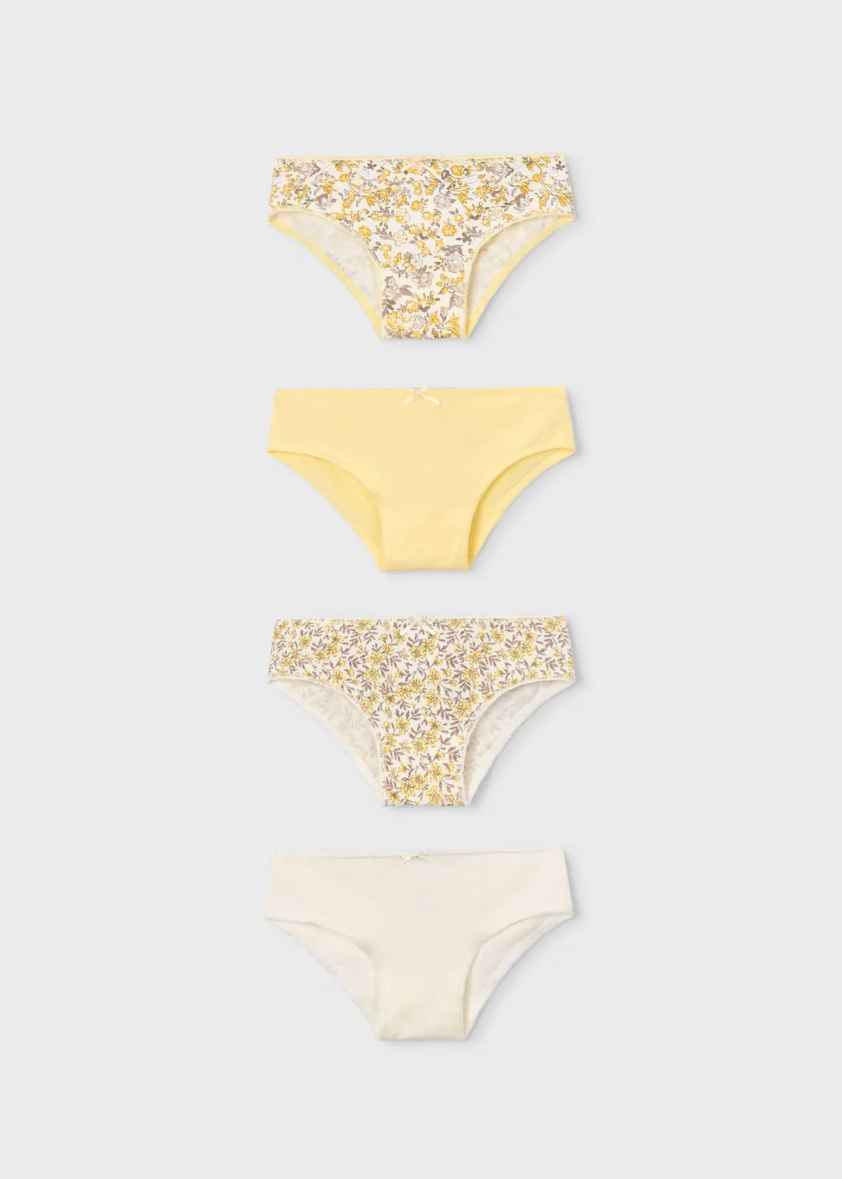 Set 4 Pantys Estampado Amarillo Mayoral