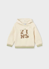 Saco Bordado Dino Combinado Beige Verde Mayoral