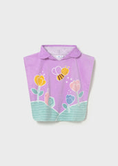 Toalla con Capota Abeja Lila Mayoral