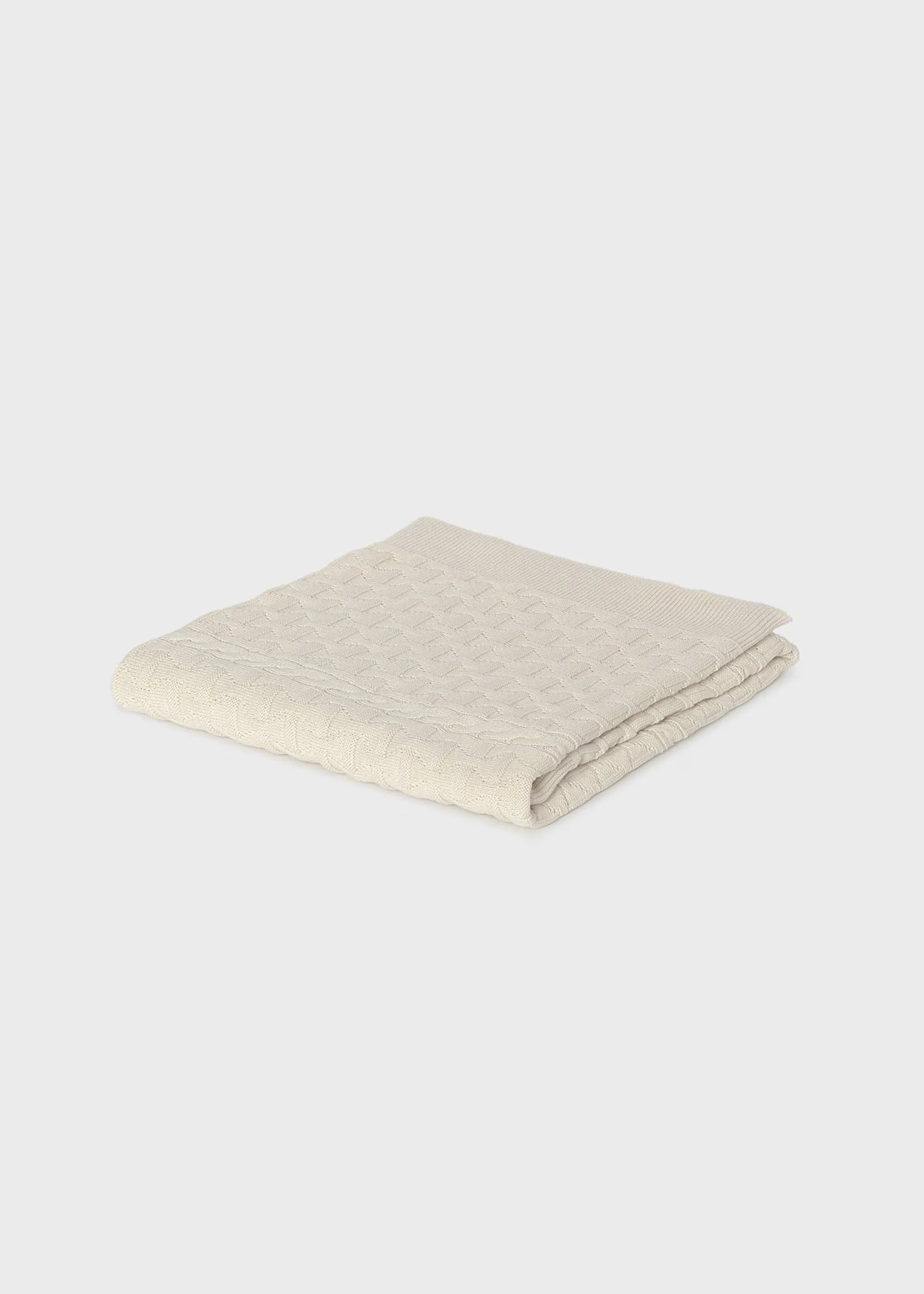 Cobija 100% Algodón Tejido Beige Mayoral