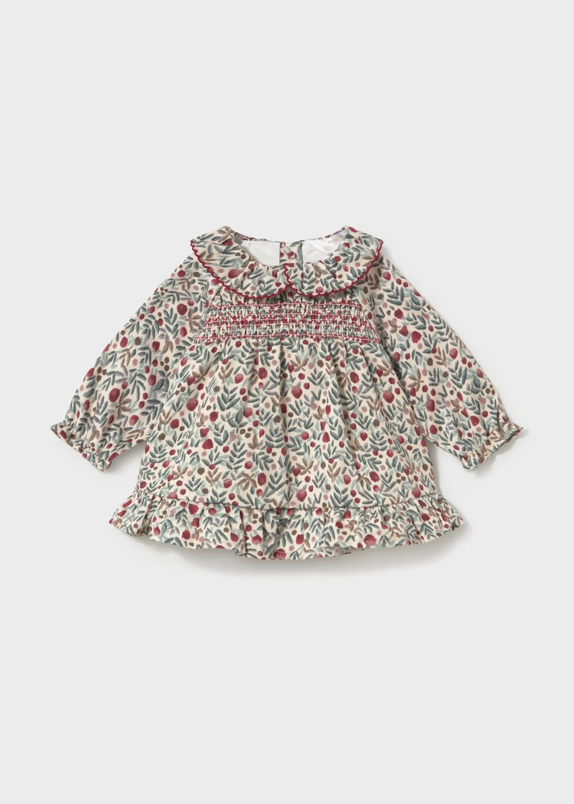 Vestido Resortado Estampado Flores Lirio Mayoral 
