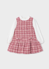 Vestido Combinado Pichi Tejido Rosa Mayoral