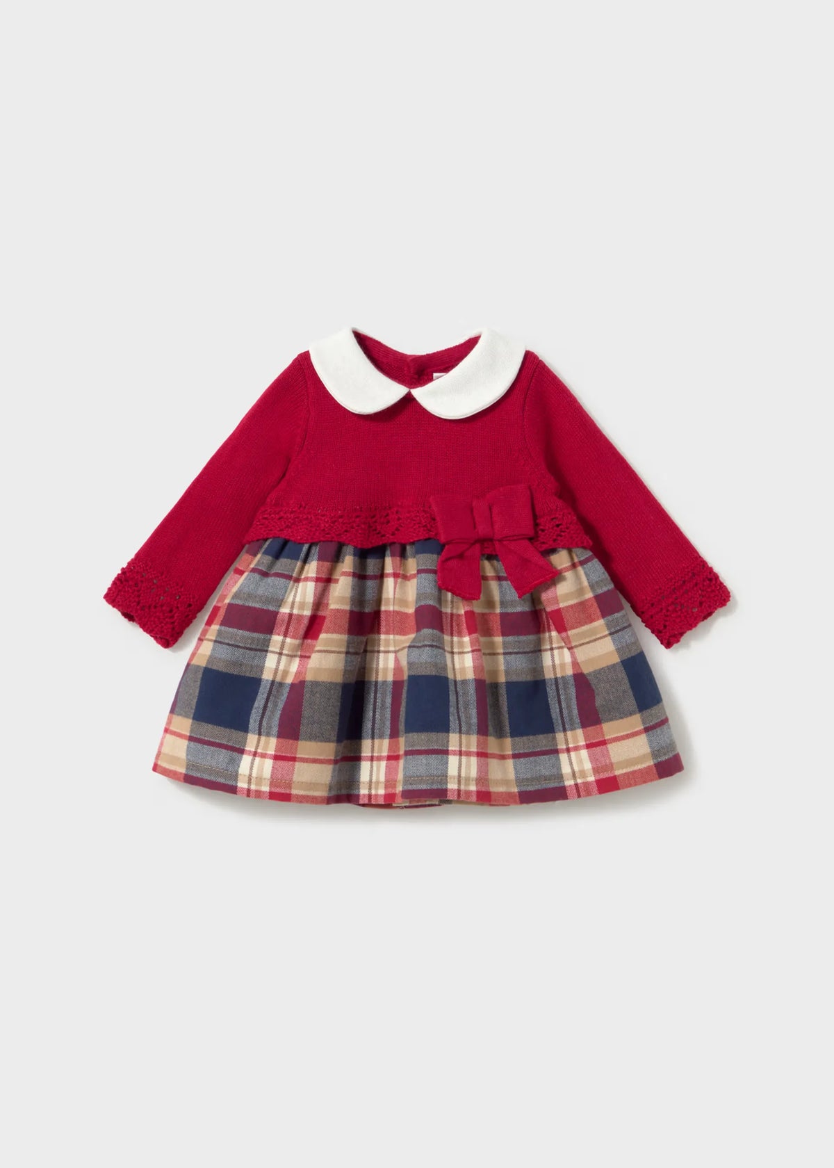 Vestido Cuadros Rojo Mayoral