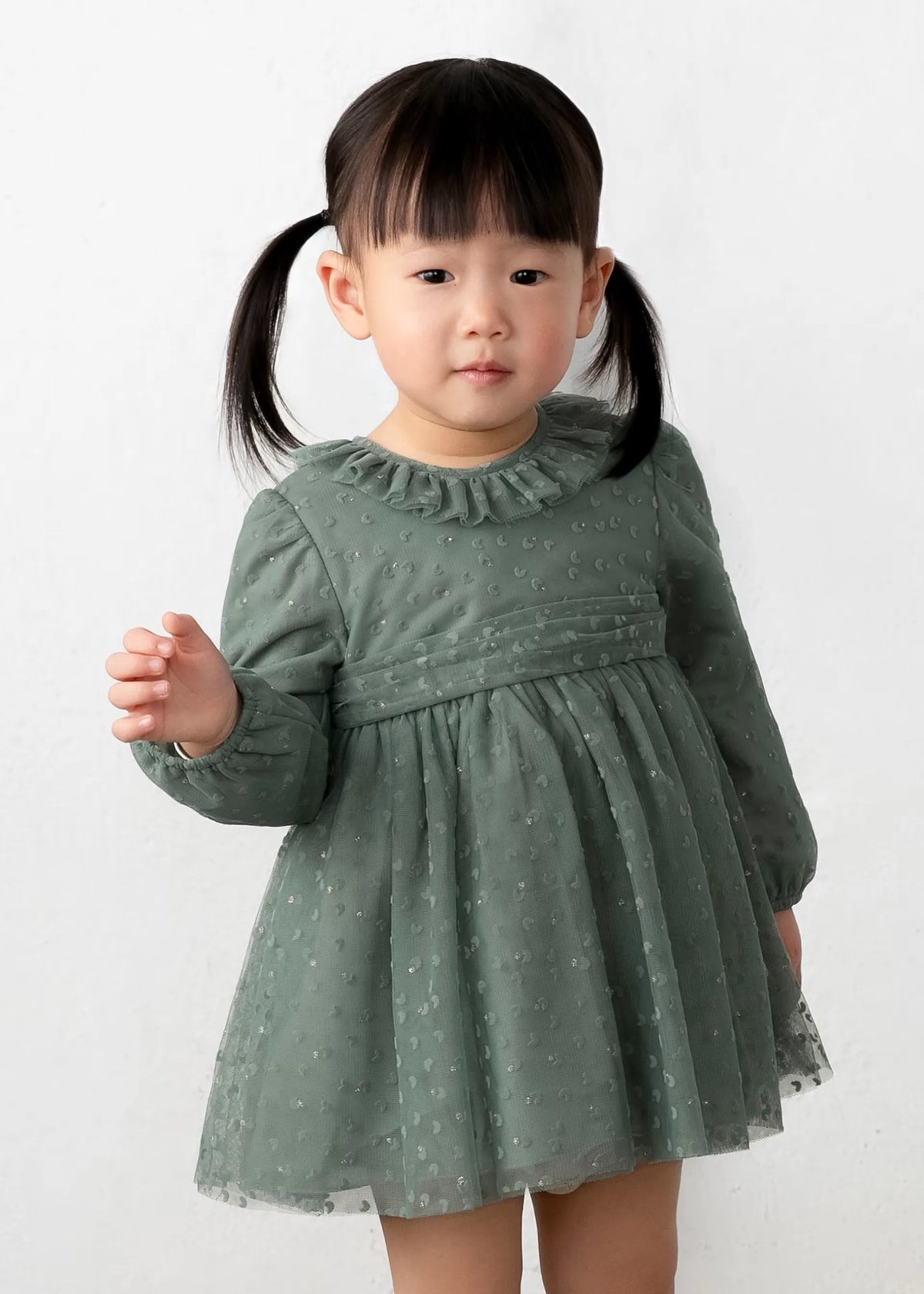 Vestido Tul Cuello Verde Mayoral MODELO