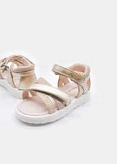 Sandalias Velcro Tiras Oro Mayoral