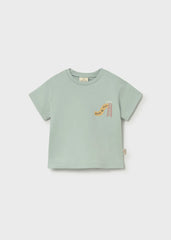 Camiseta Estampado Frase Menta Mayoral