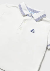 Polo Detalle Rayas Barco Blanco Mayoral