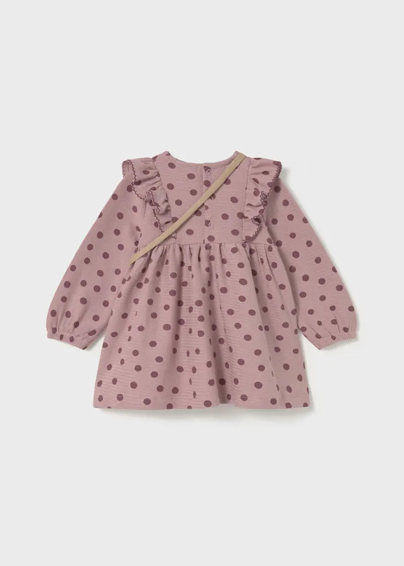 Vestido Puntos Con Bolso Rosa Mayoral estilo