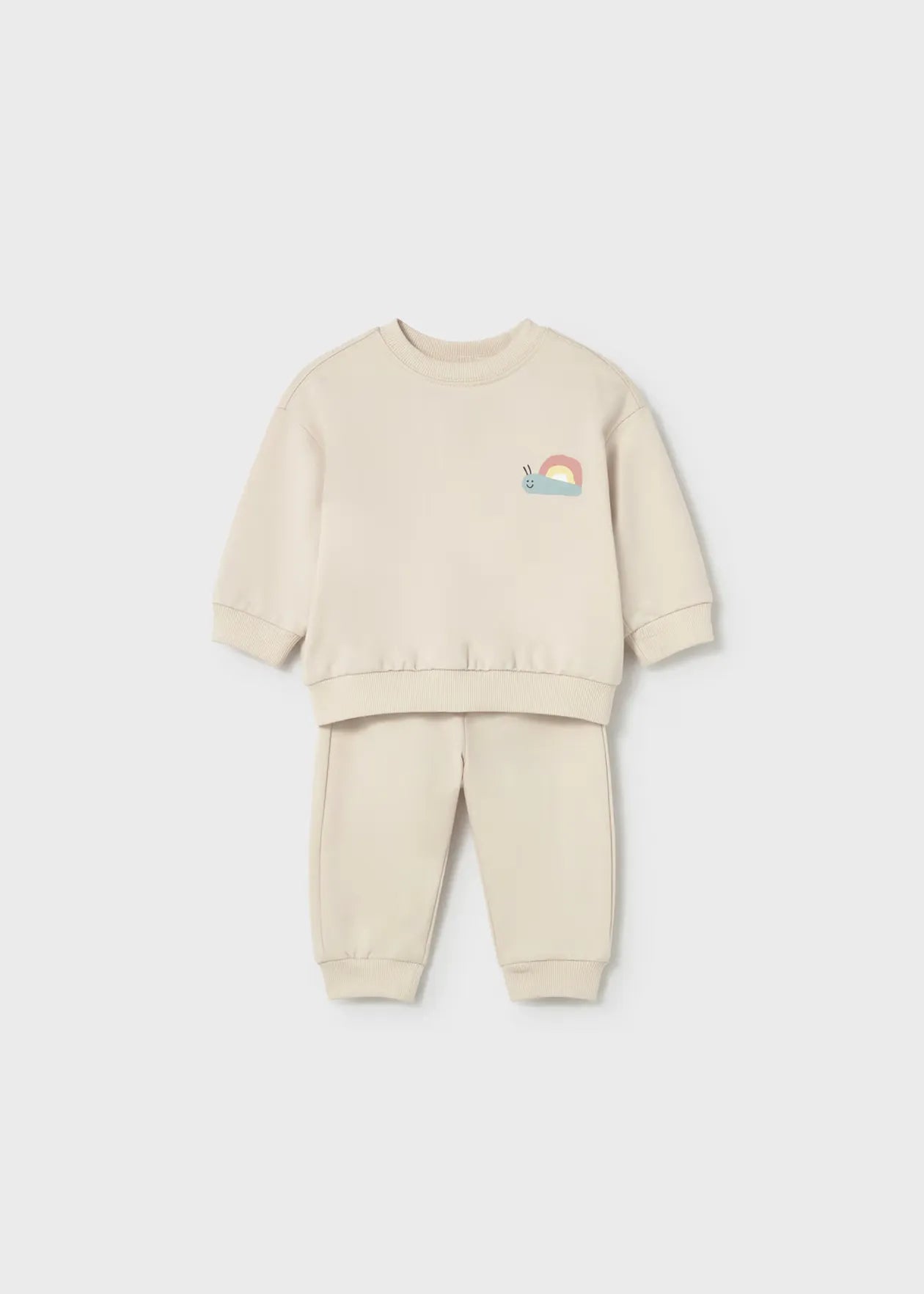 Conjunto Saco Estampado Unisex Beige Mayoral 