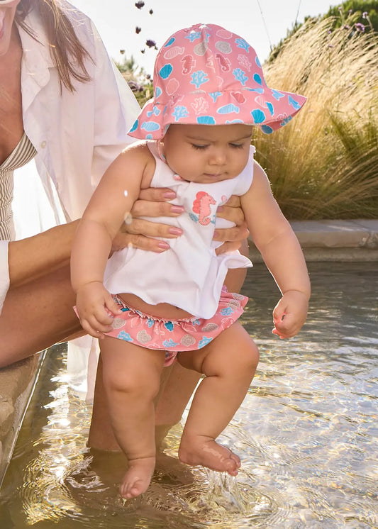 Vestido de Baño con Pava Caballito de Mar Mayoral