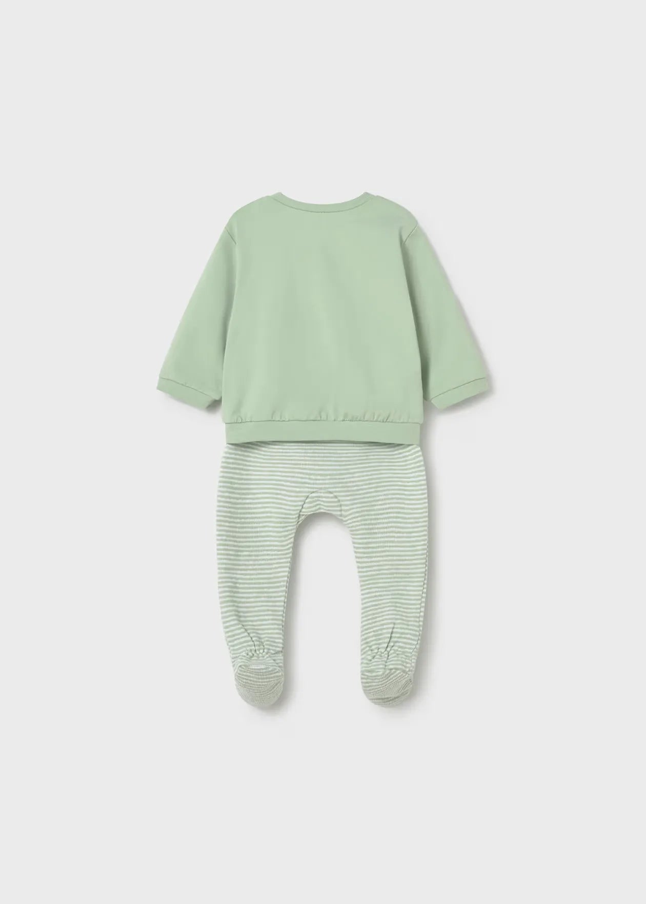 Conjunto Pantalón Rayas Verde Mayoral estilo
