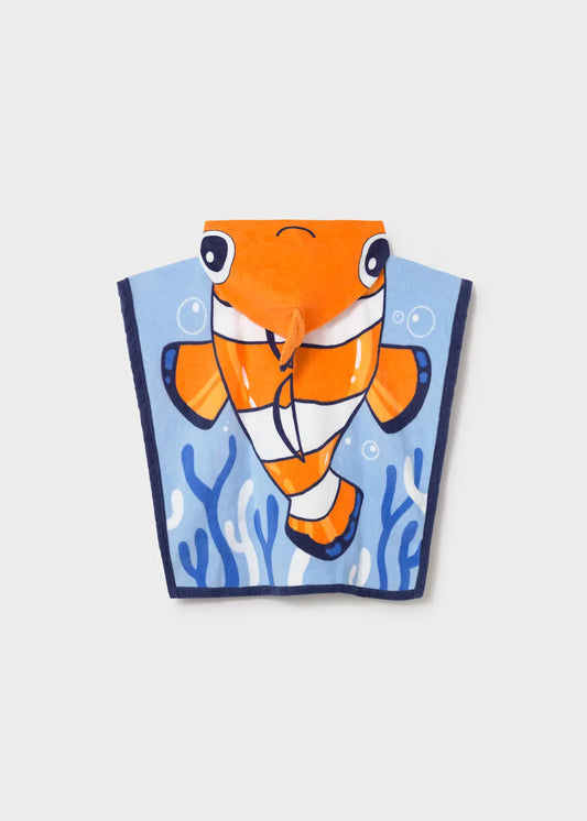 Toalla con Capota Nemo Azul  Mayoral