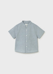 Camisa Cuello Mao Lino Jade Mayoral