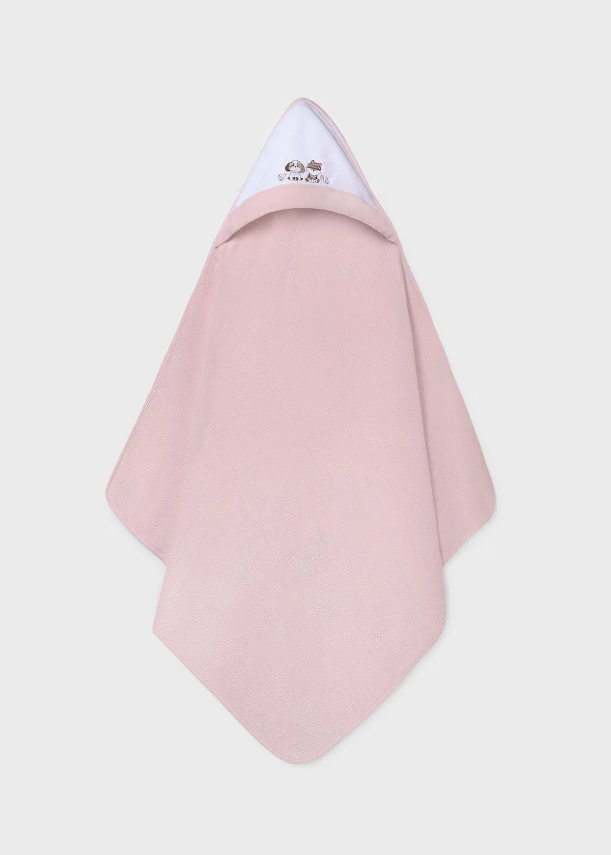 Toalla con Capota Perro Rosa Mayoral