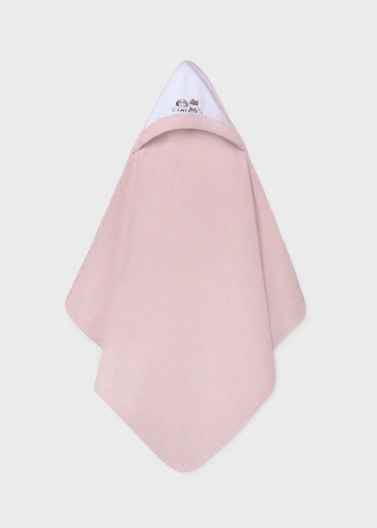 Toalla con Capota Perro Rosa Mayoral