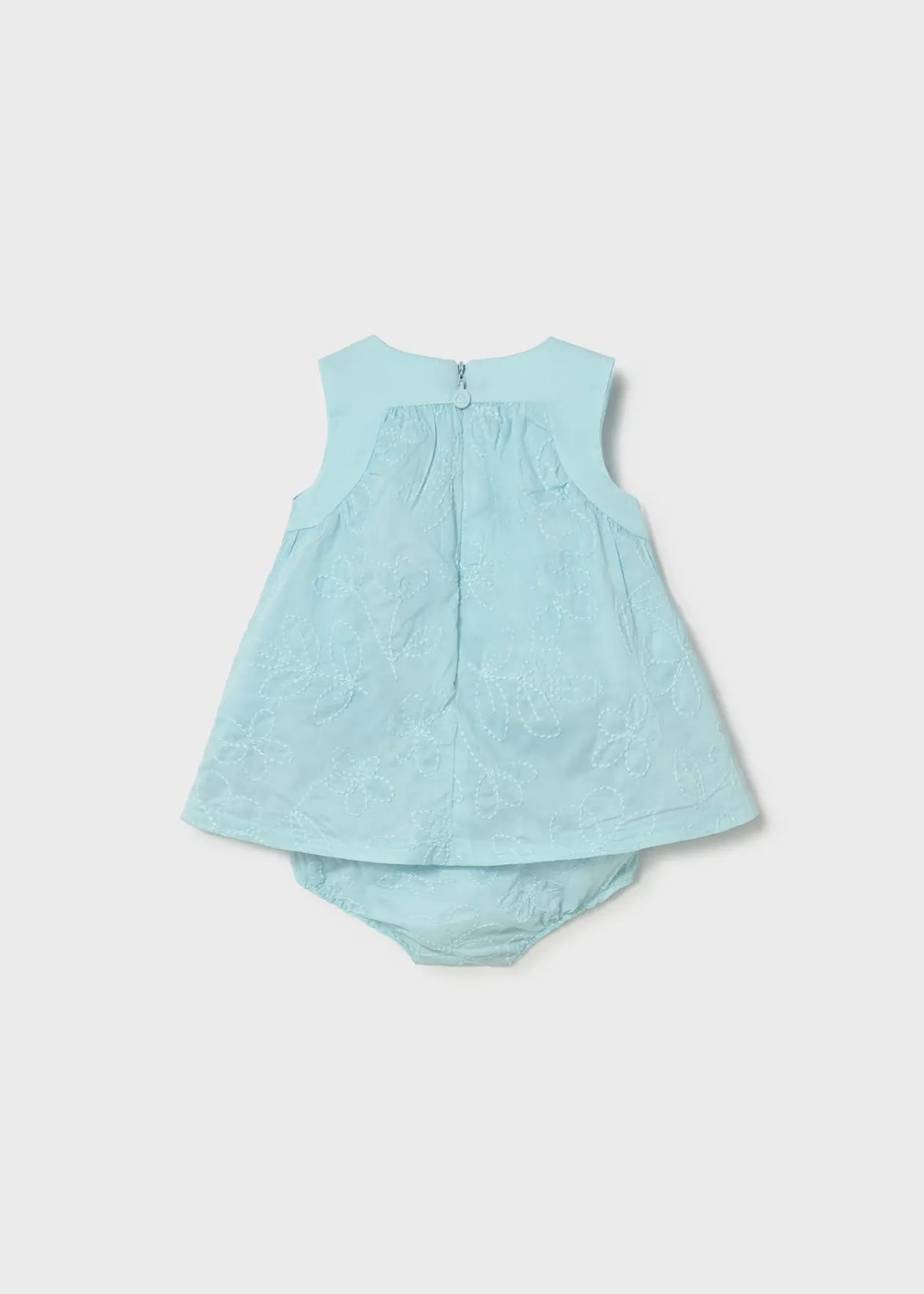 Vestido Bordado Flores Azul Mayoral estilo