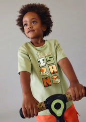 Camiseta Estampado Virtual Verde Mayoral modelo