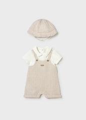 Pelele Cuello con Gorro Beige Mayoral