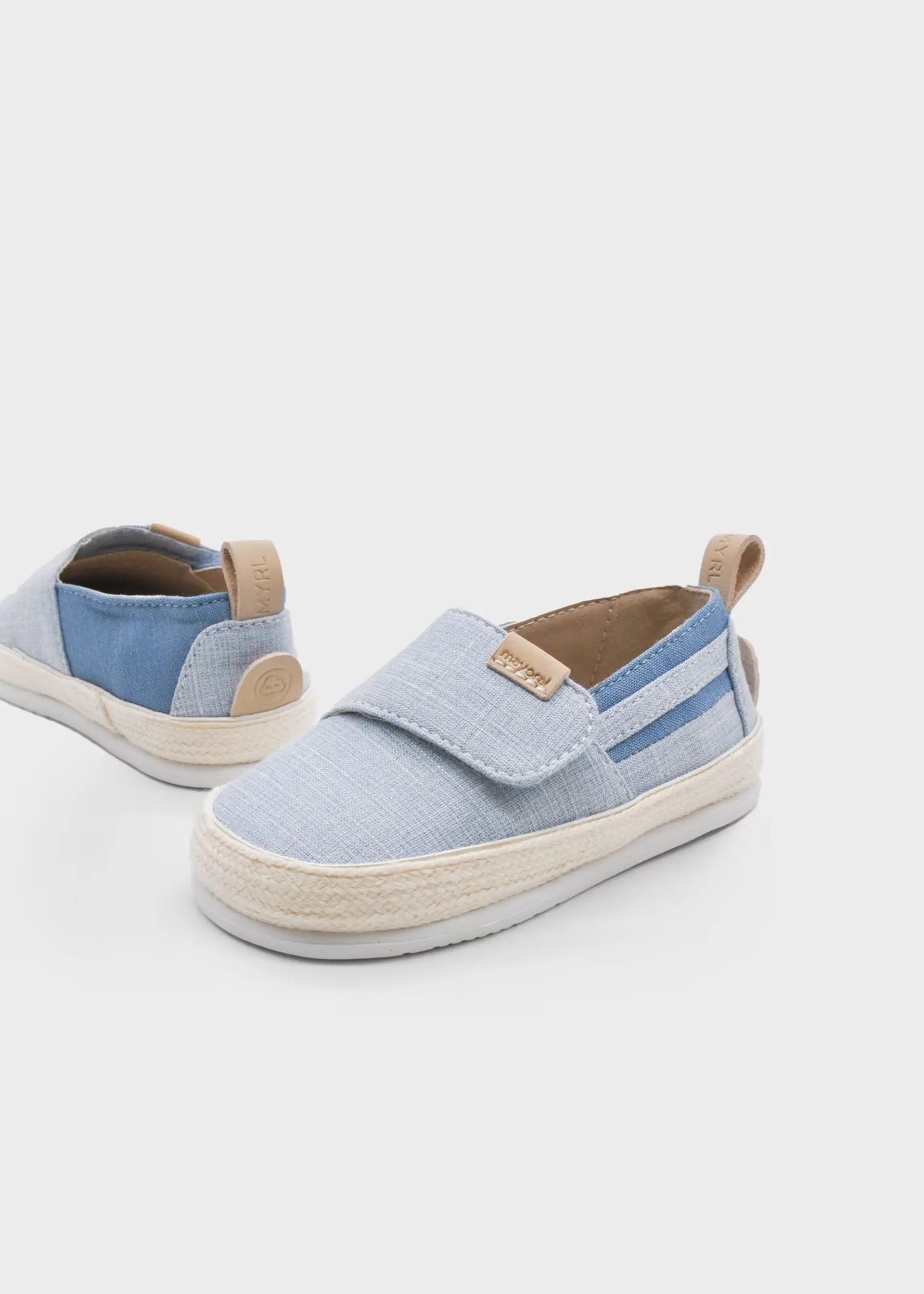Alpargata Velcro Respetuosa Bebé Niño Azul Mayoral estilo