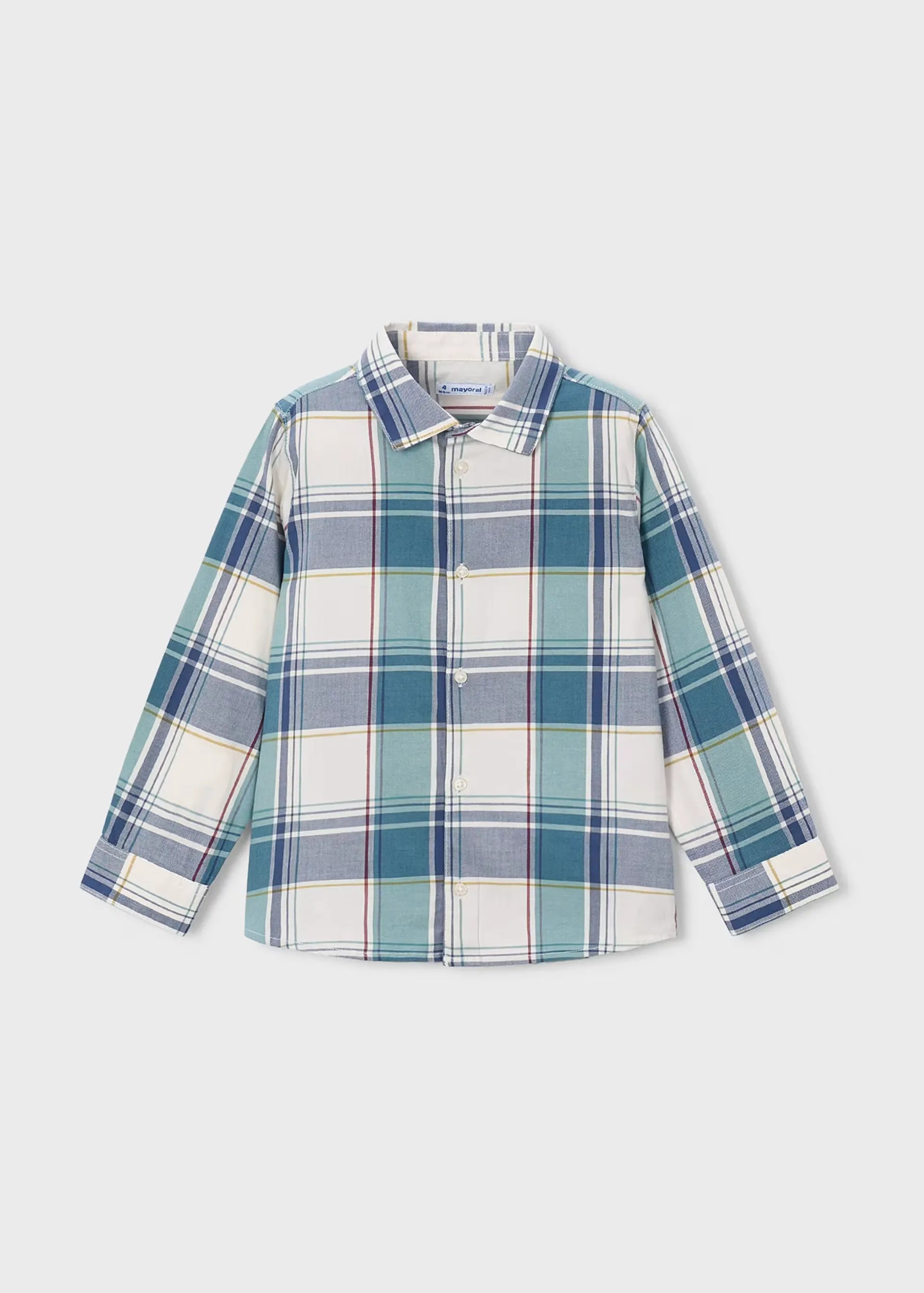 Camisa Manga Larga Cuadros Lago Azul Mayoral Moda