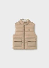 Chaleco Impermeable Doble Faz Dino Beige Mayoral Moda