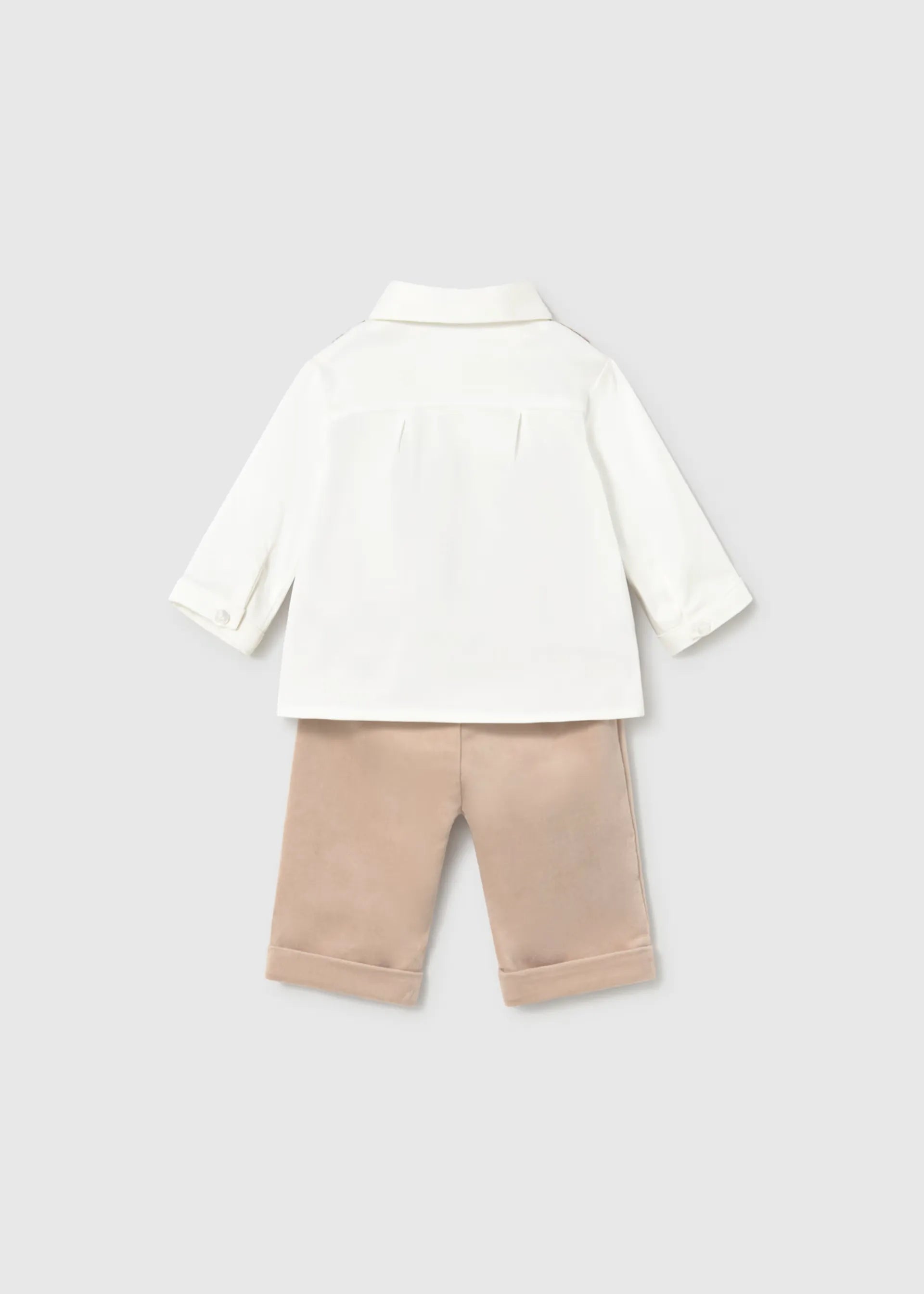Conjunto Estilo Chaleco Cuadros Café Mayoral Moda