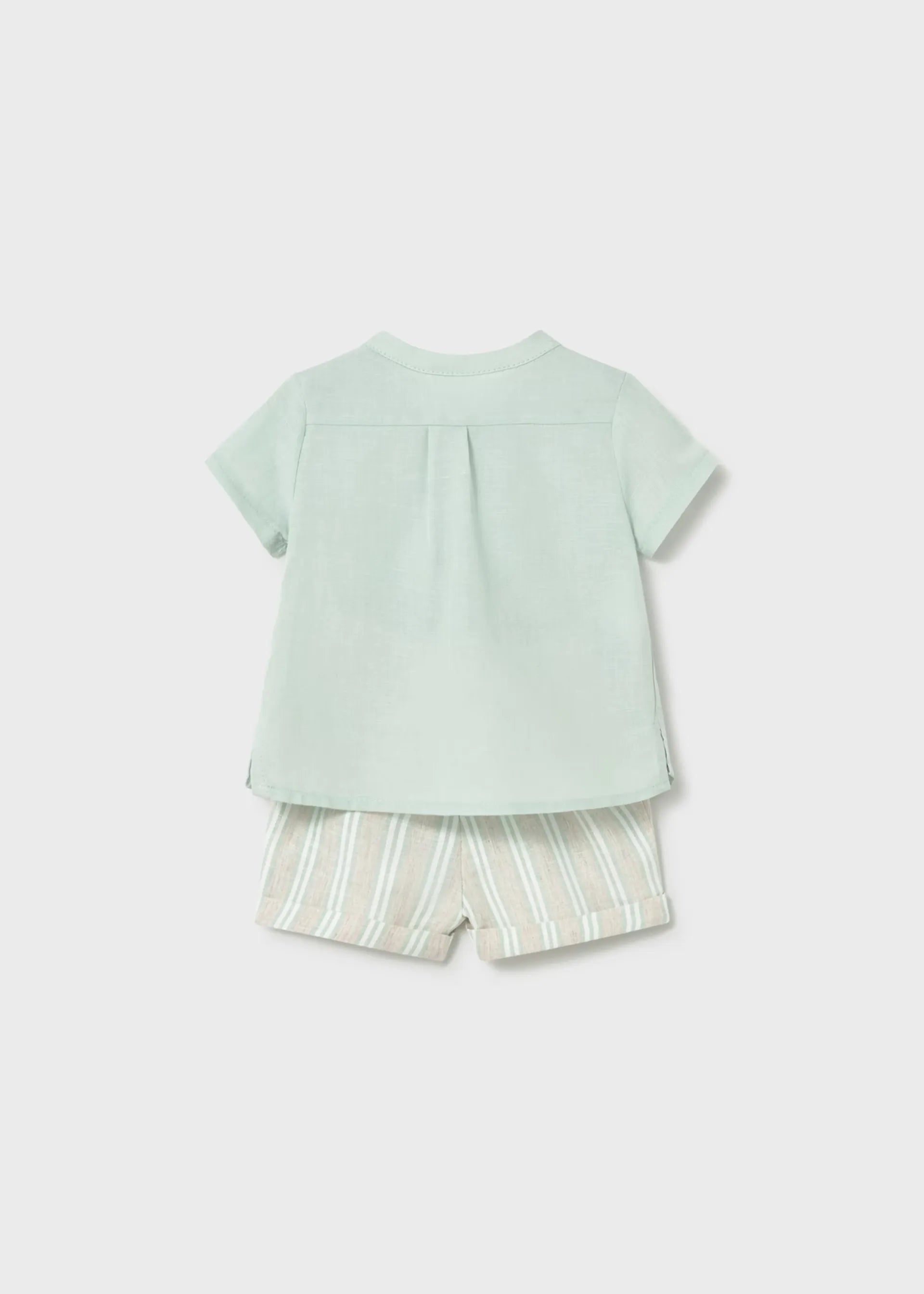 Conjunto Bermuda Rayas Verde Mayoral diseño