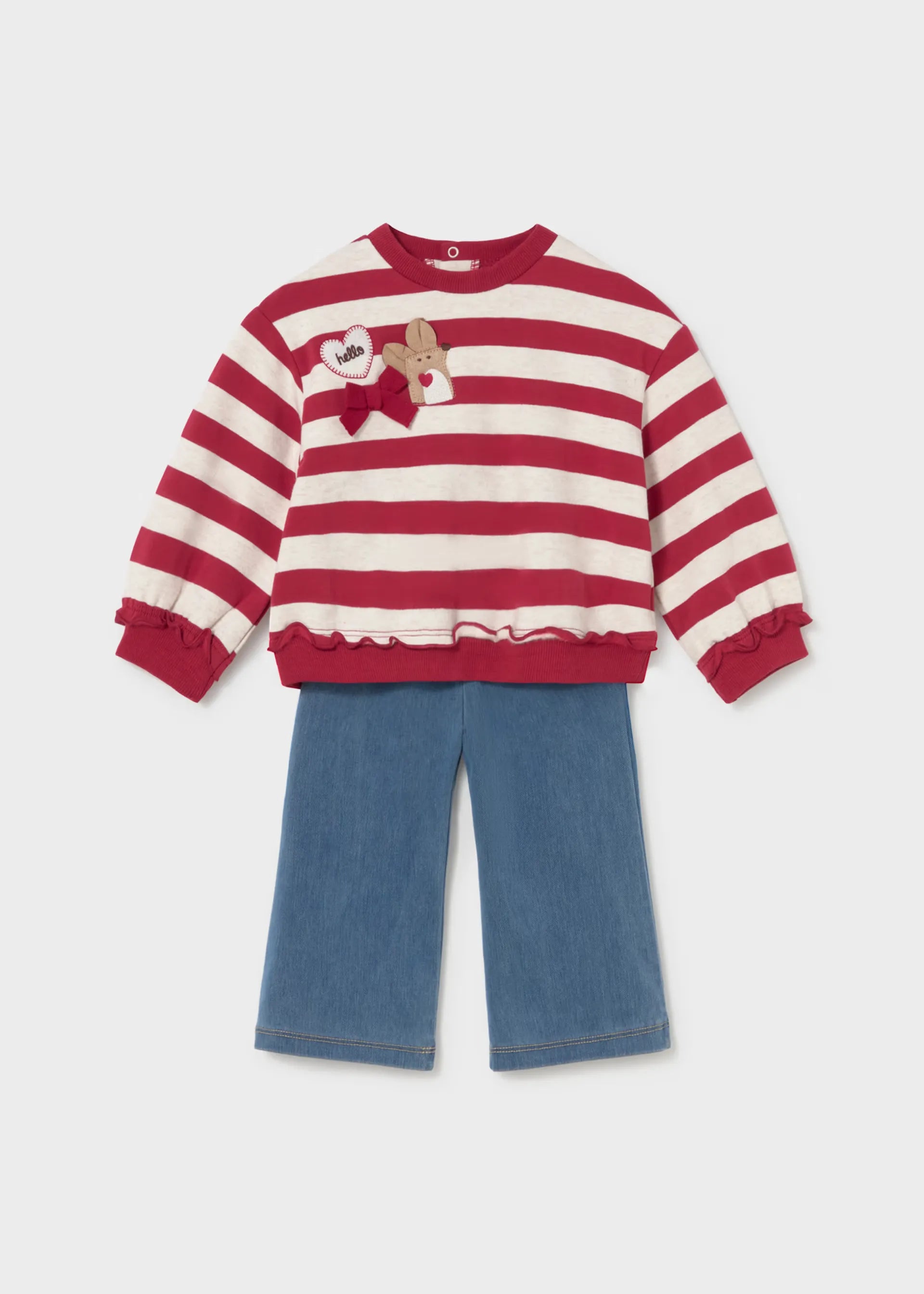 Conjunto Pantalon Lineas Raton Rojo Mayoral 