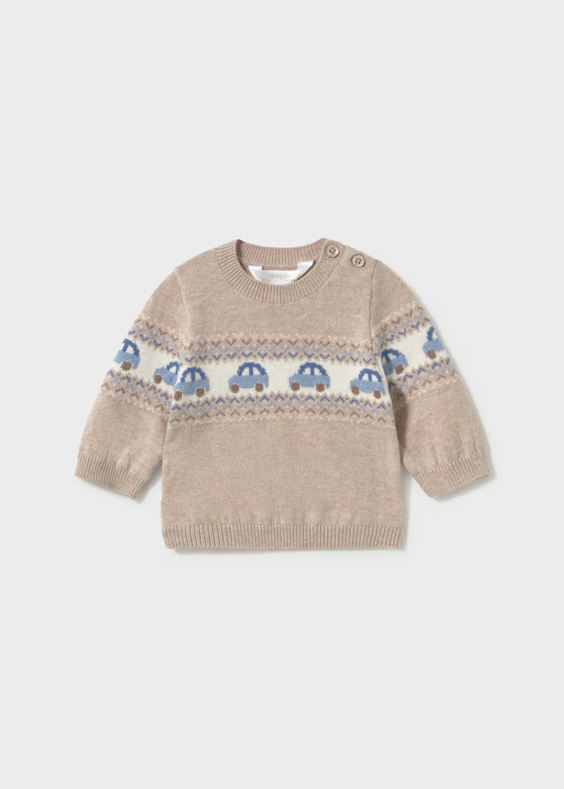 Saco Tricot Carros Beige Mayoral Moda