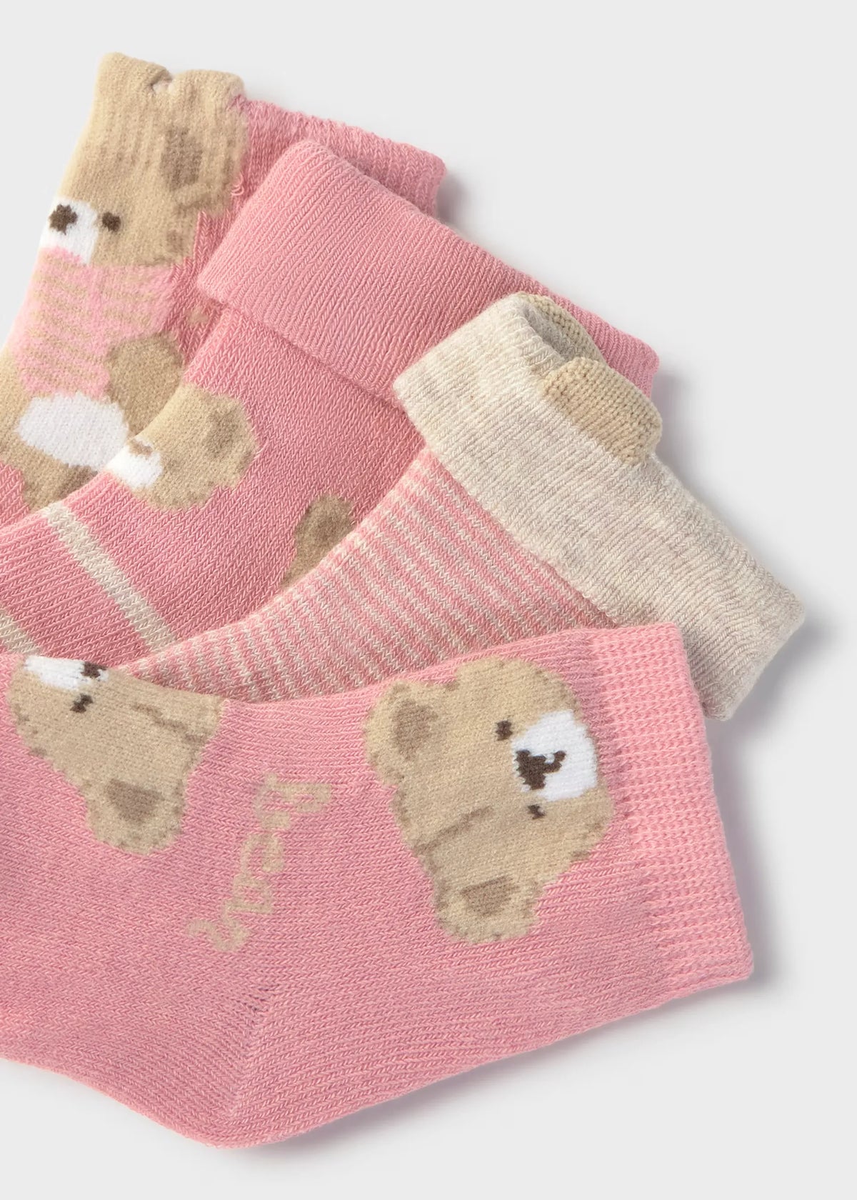 Set 4 Medias Estampado Oso Frambuesa Mayoral
