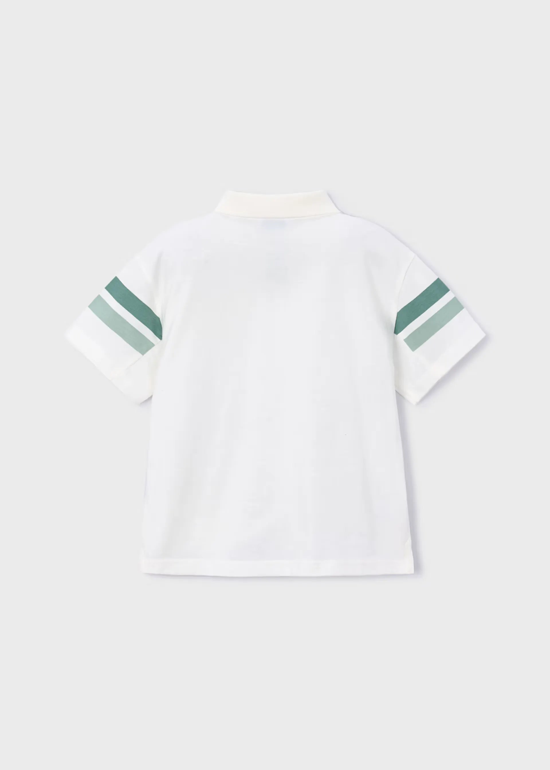 Polo Detalle Rayas Verde Blanco Mayoral estilo