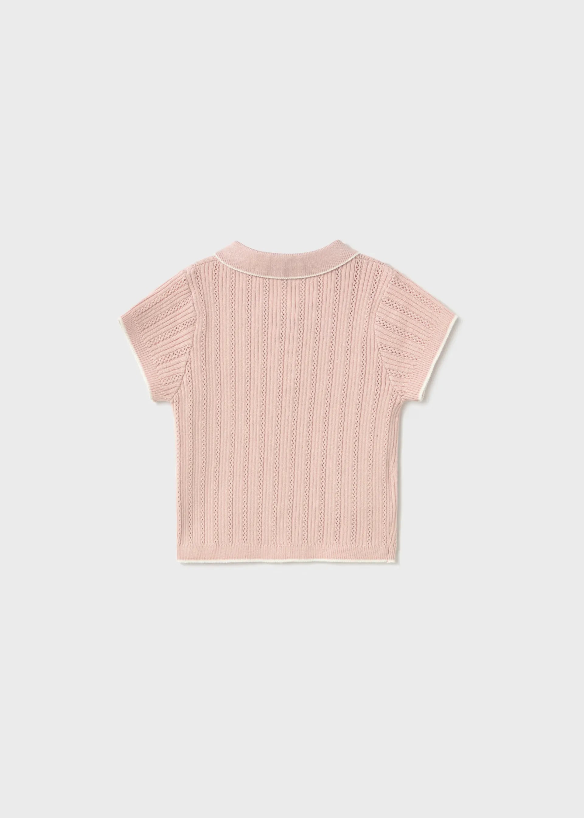 Blusa Polo Tricot Rosa Mayoral modelo