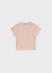 Blusa Polo Tricot Rosa Mayoral modelo