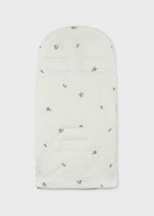 Sleeping Bag Bordado Flores Blanco Mayoral