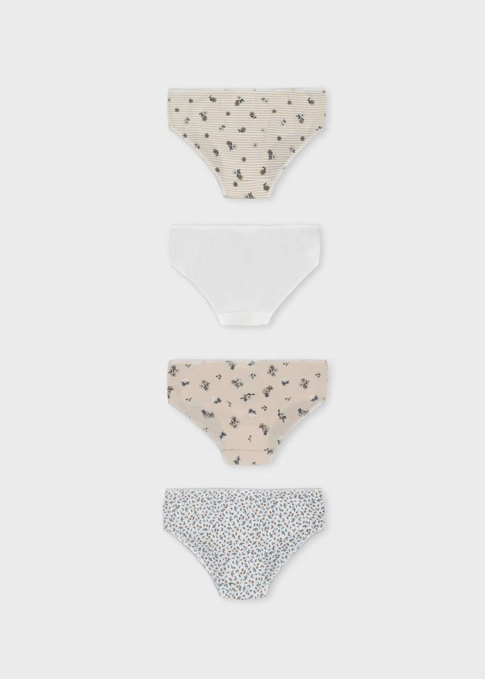 Set 3 Pantys Niña Estampado Beige Mayoral Moda