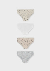 Set 3 Pantys Niña Estampado Beige Mayoral Moda
