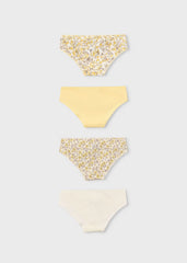Set 4 Pantys Estampado Amarillo Mayoral