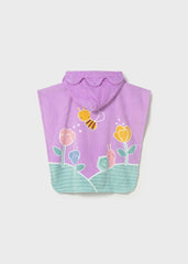 Toalla con Capota Abeja Lila Mayoral