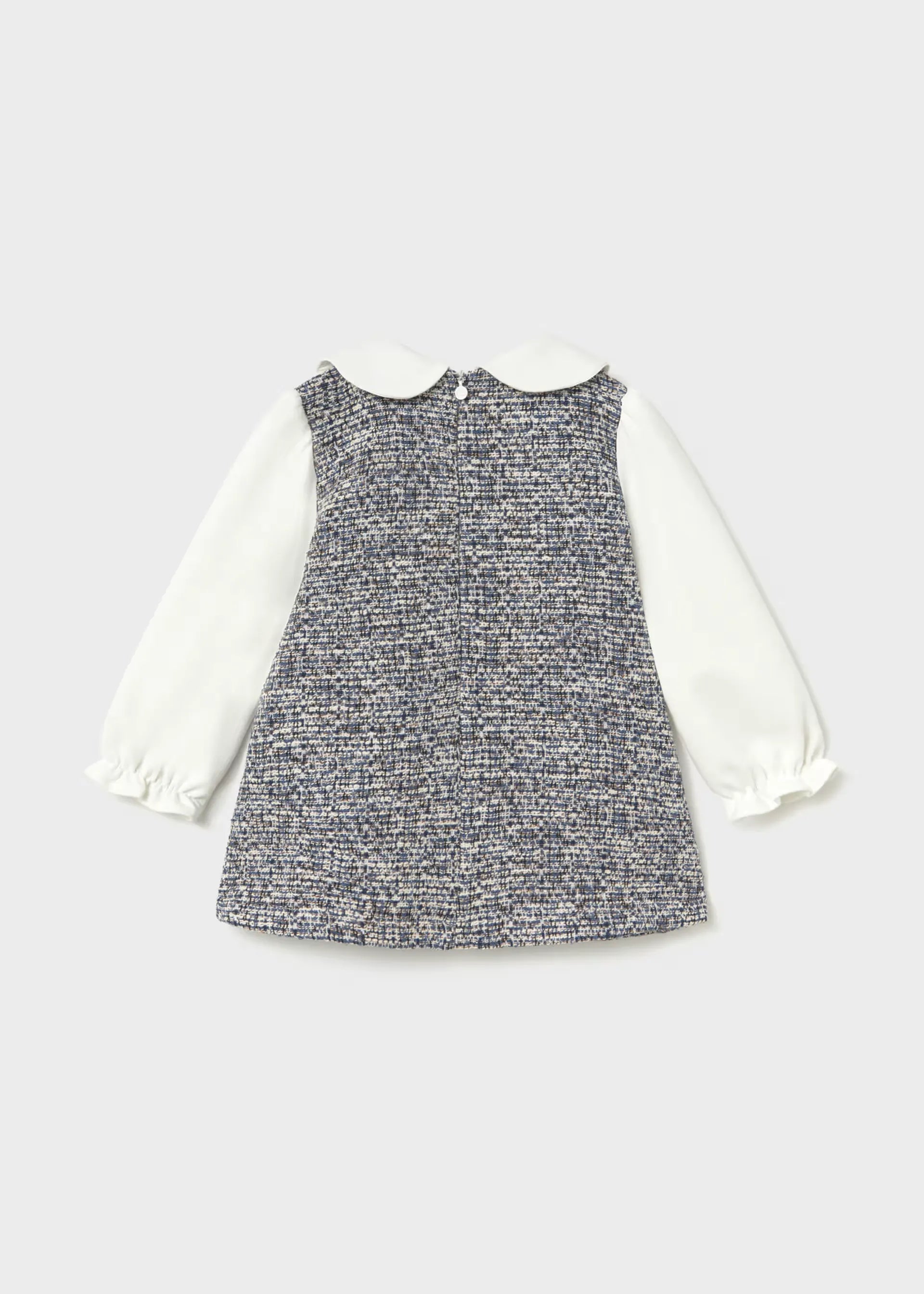 Vestido Combinado Tejido Azul Mayoral estilo