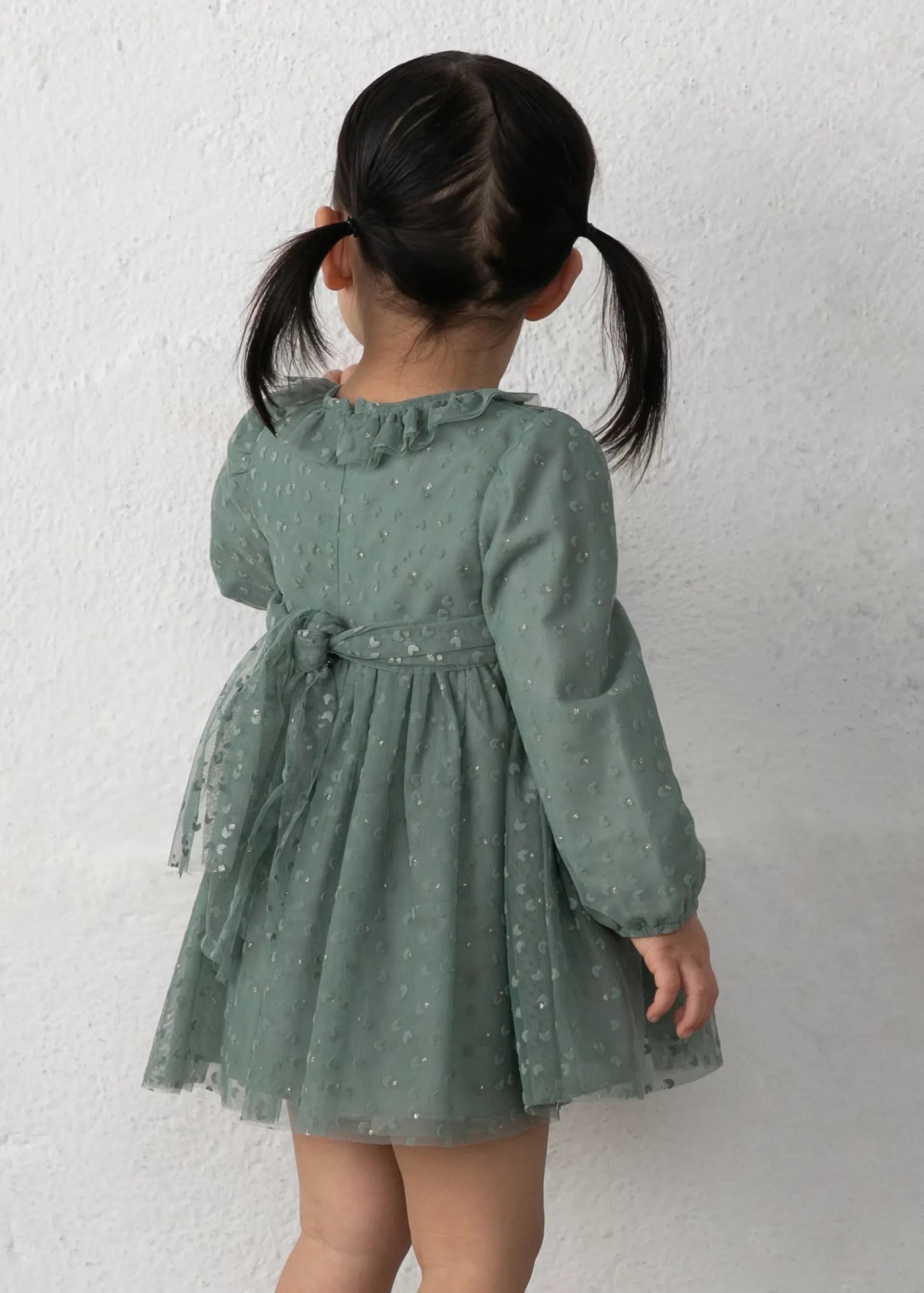 Vestido Tul Cuello Verde Mayoral NIÑA