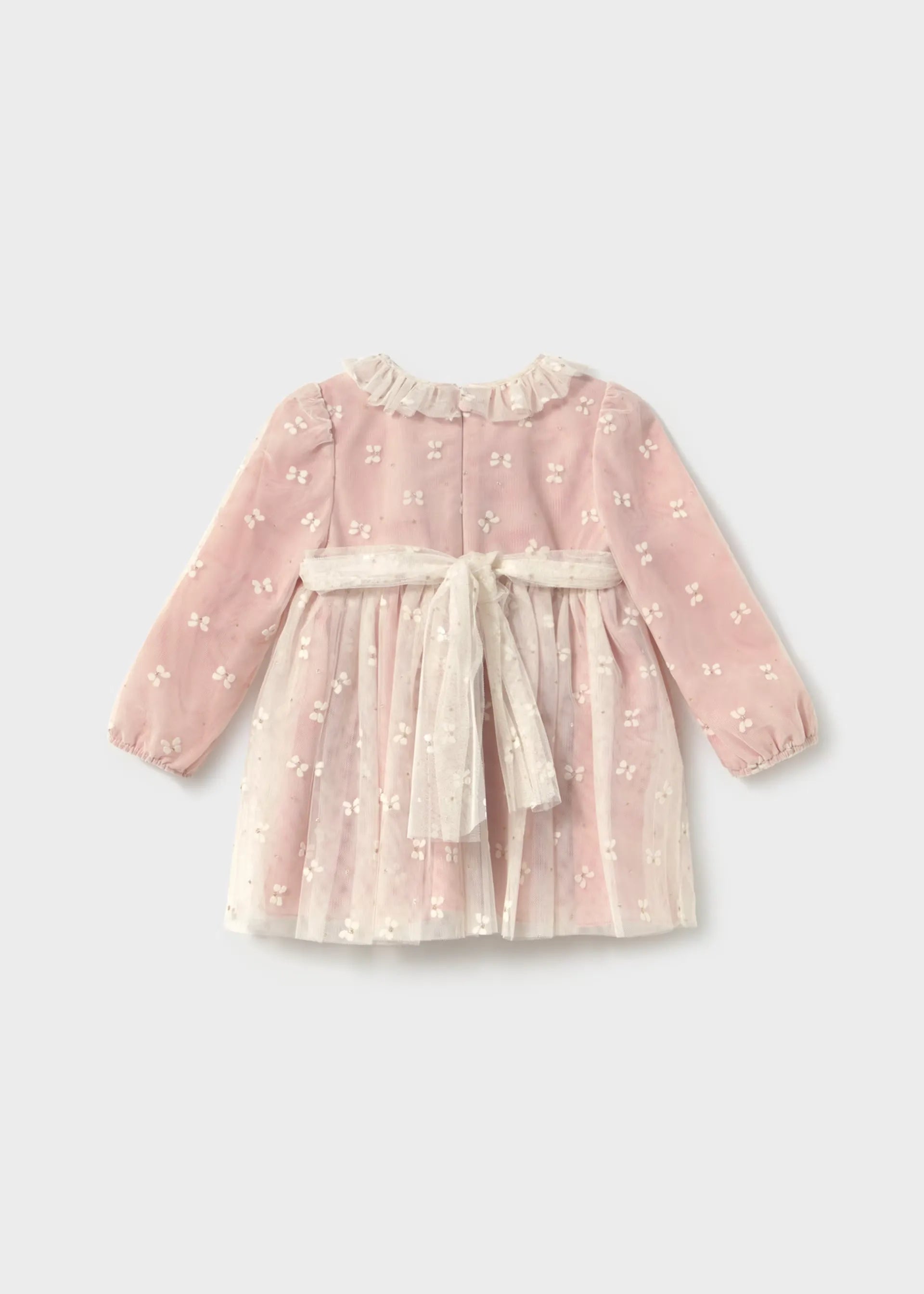 Vestido Tul Cuello Rosa Mayoral estilo