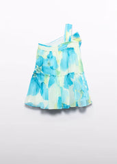 Vestido Velo Estampado Aguamarina Abel & Lula