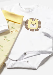Conjunto Pantalón Gorro León Amarillo Mayoral detalle