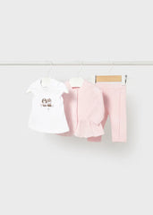 Conjunto 3 Piezas Saco Rosa Mayoral 