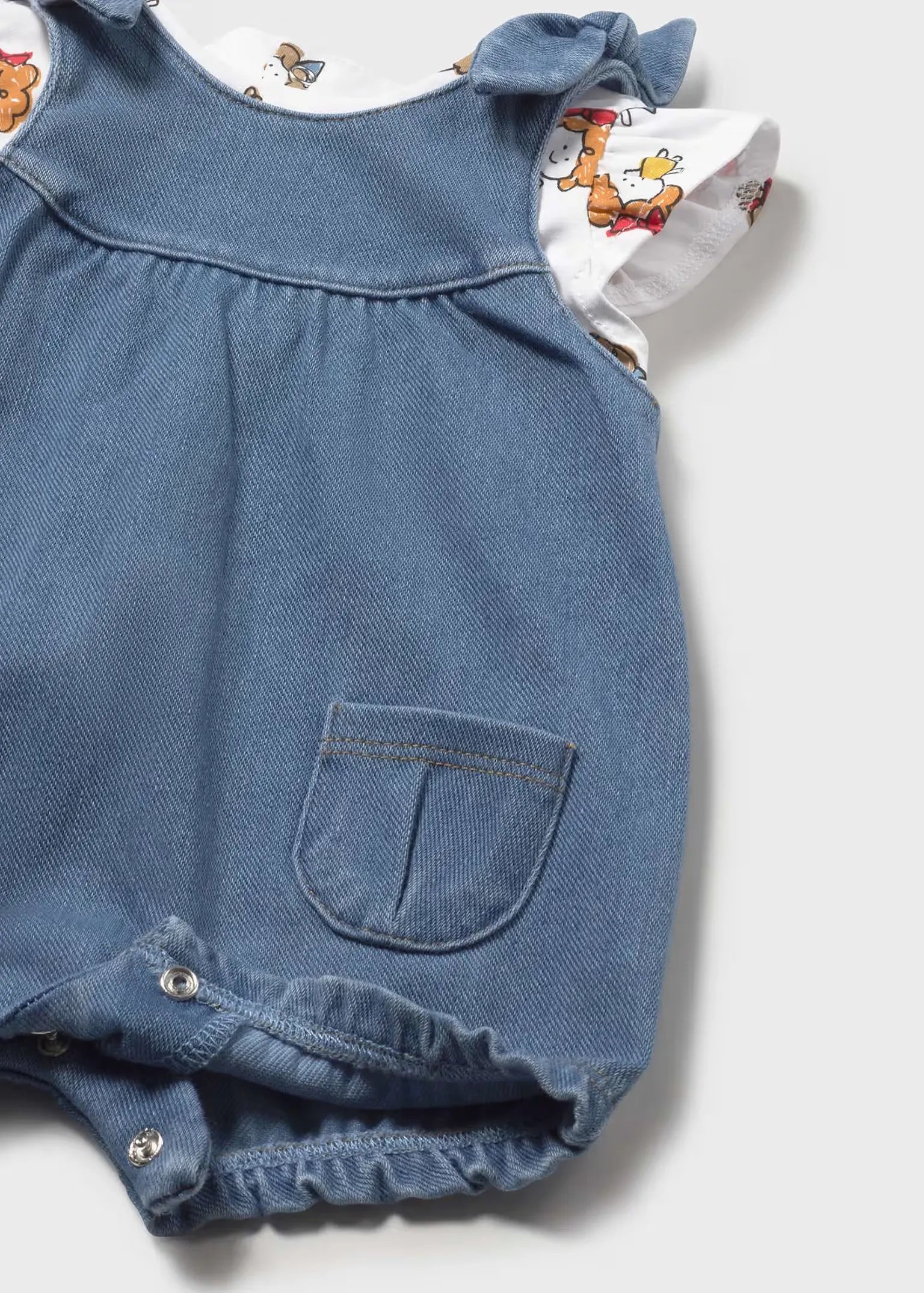 Conjunto Blusa y Braga Denim Mayoral detalle