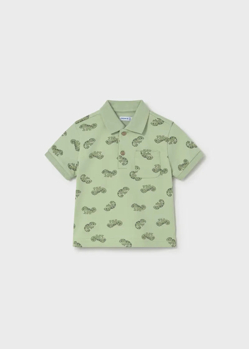Polo Estampado Camaleón Verde Mayoral