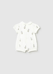 Pelele Cuello Estampado Osos Blanco Mayoral estilo 