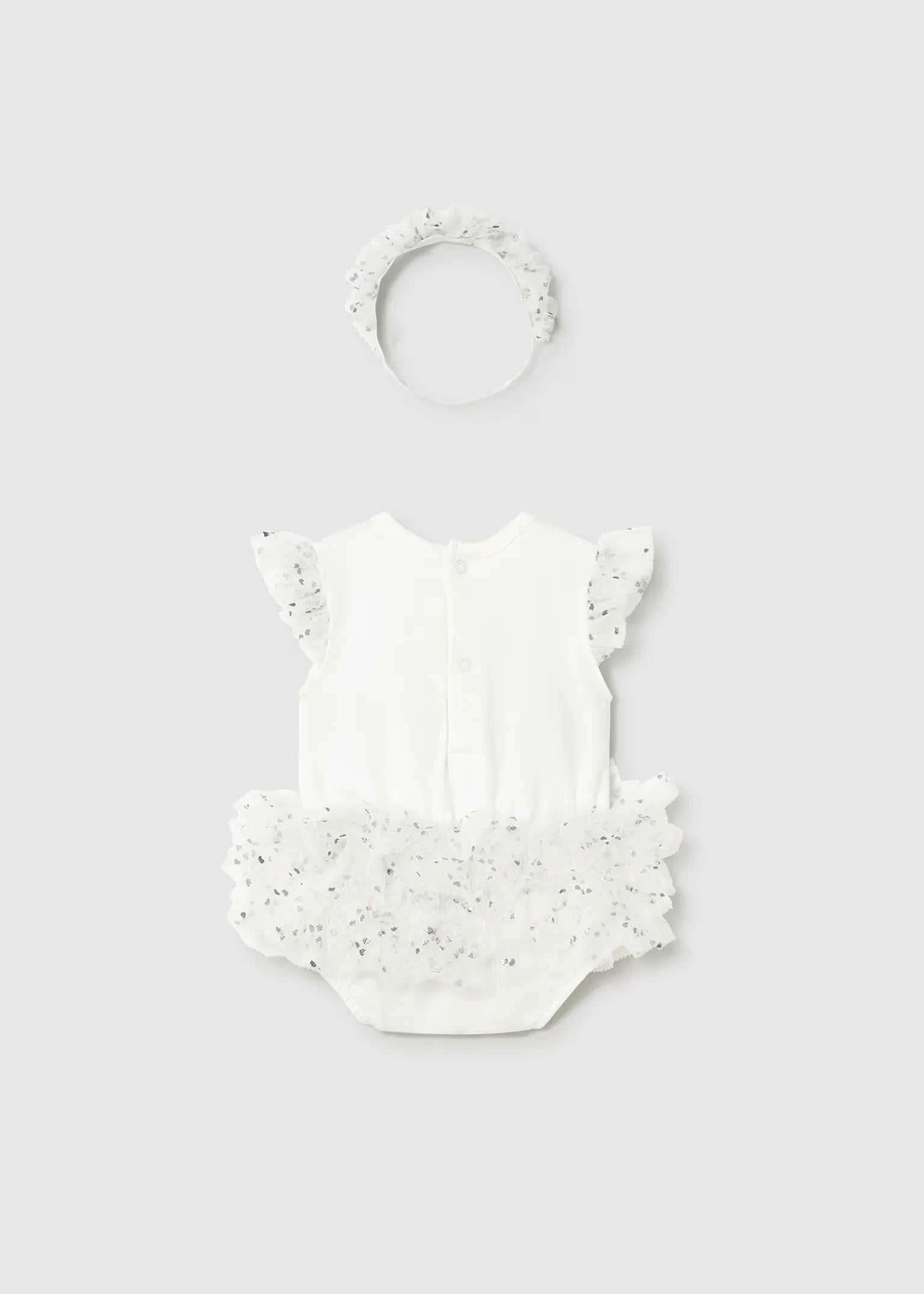 Body Bordado Oso Tutu Blanco Mayoral estilo